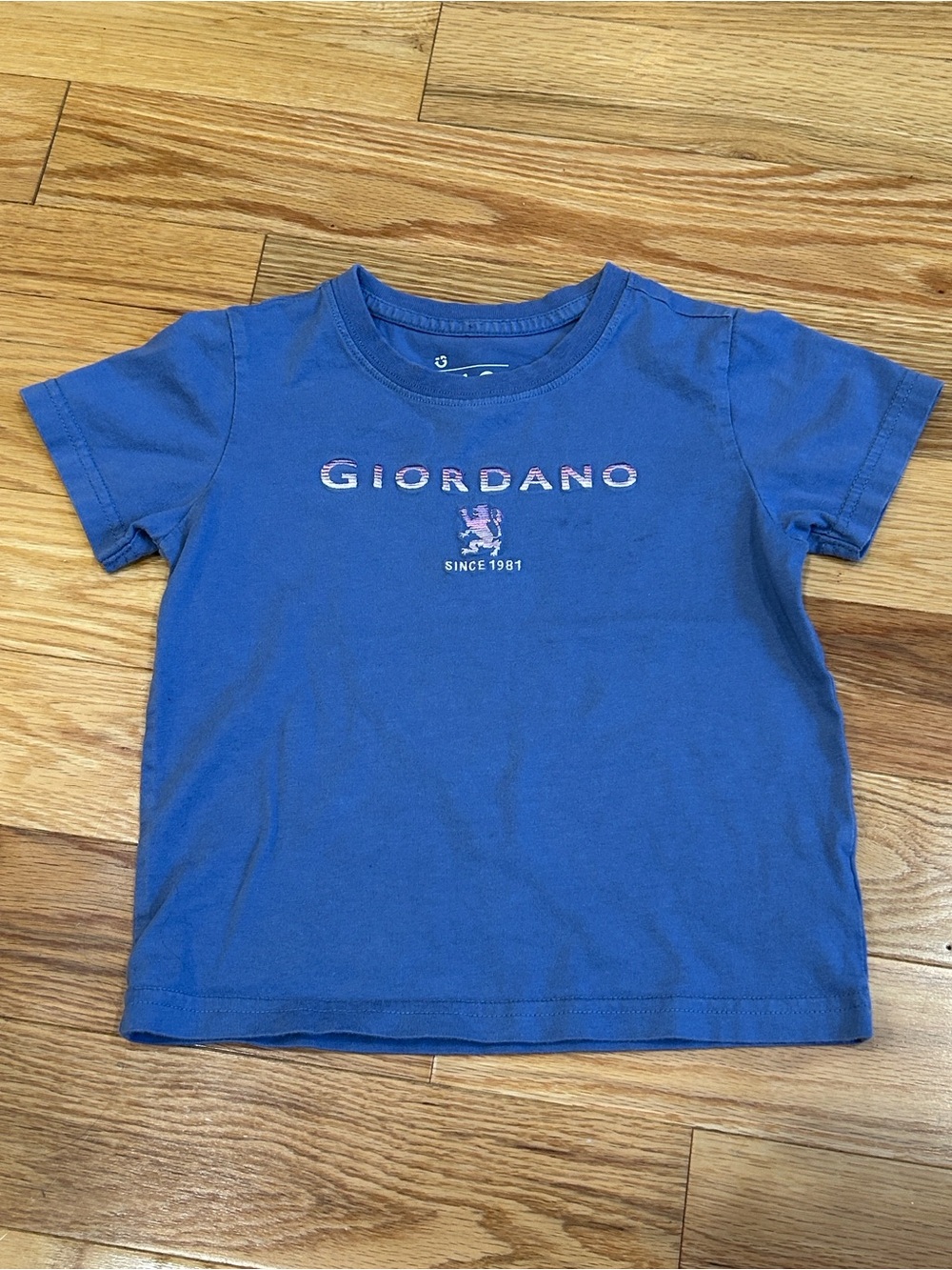 Giordano Kids Short Sleeve Purple Logo Tee